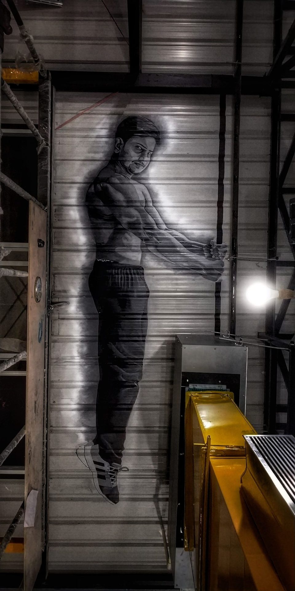 gym mural graffiti