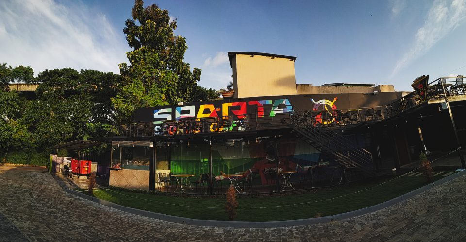 mural art in football court