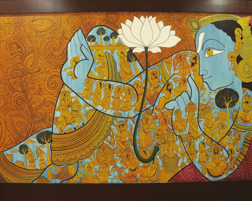 lord vishnu painting