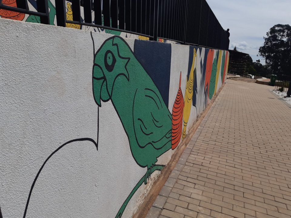 Ethiopia mural by indian graffit