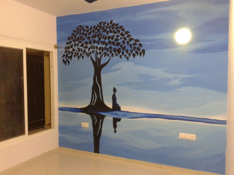 buddha art in interior