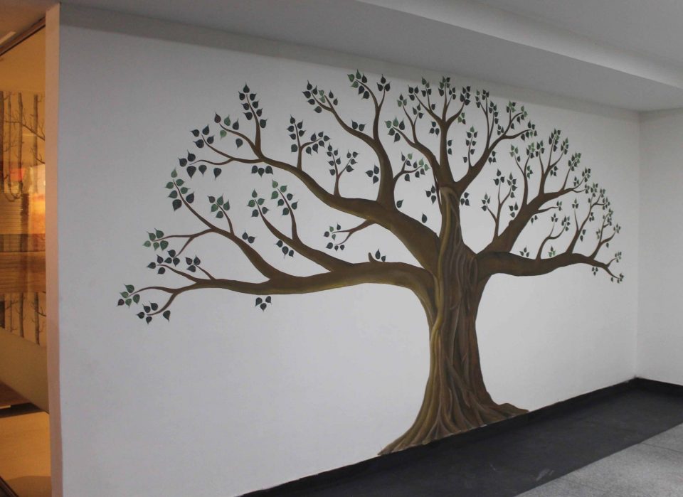 banyan tree mural