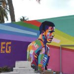MESSI MURAL GOLDEN LEG