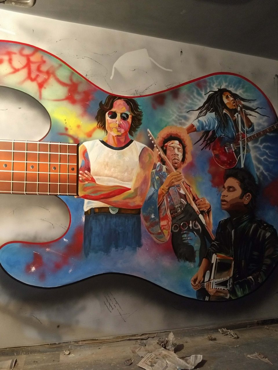 legends graffiti closeup