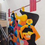 Residential gym mural