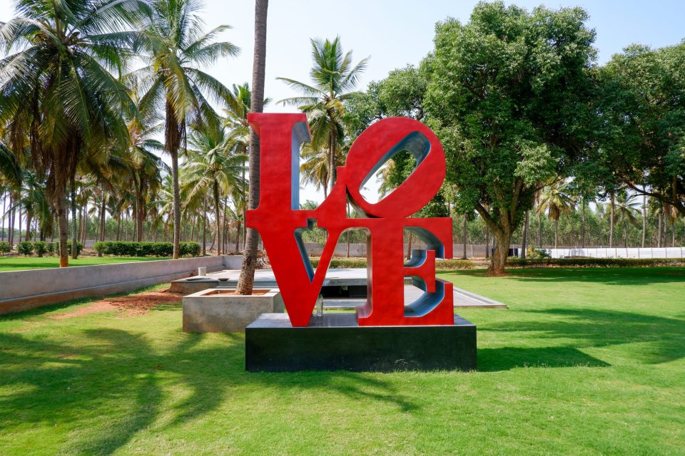 Robert indiana sculpture replica in India