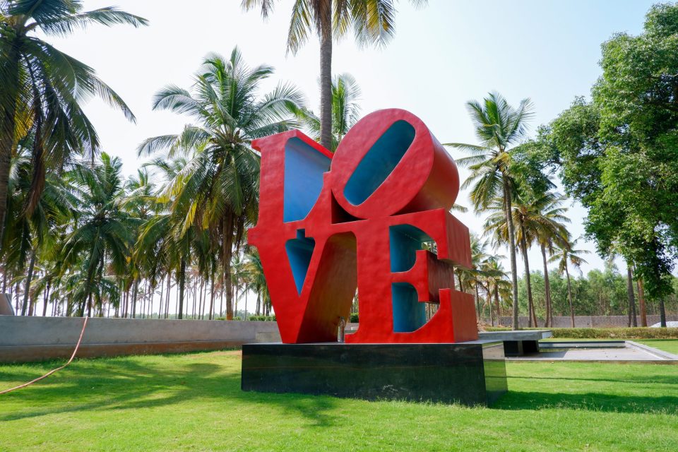 Robert indiana sculpture replica in India