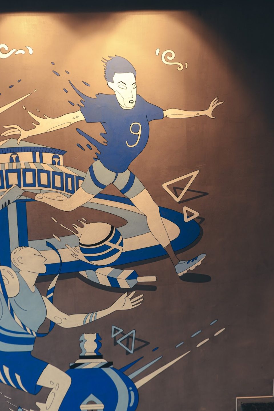 Wall graffiti mural for adidas India