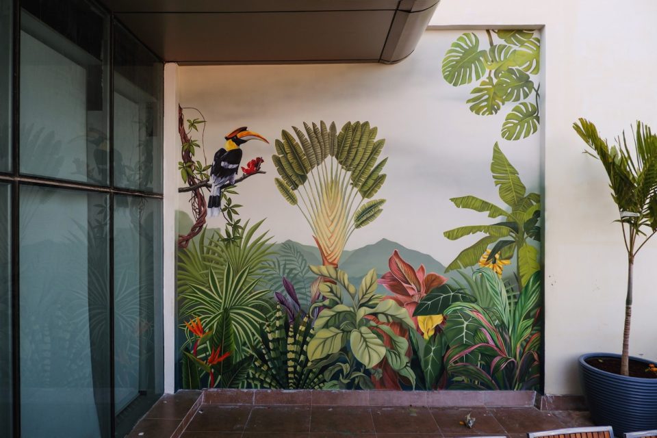 zee tech office mural mumbai